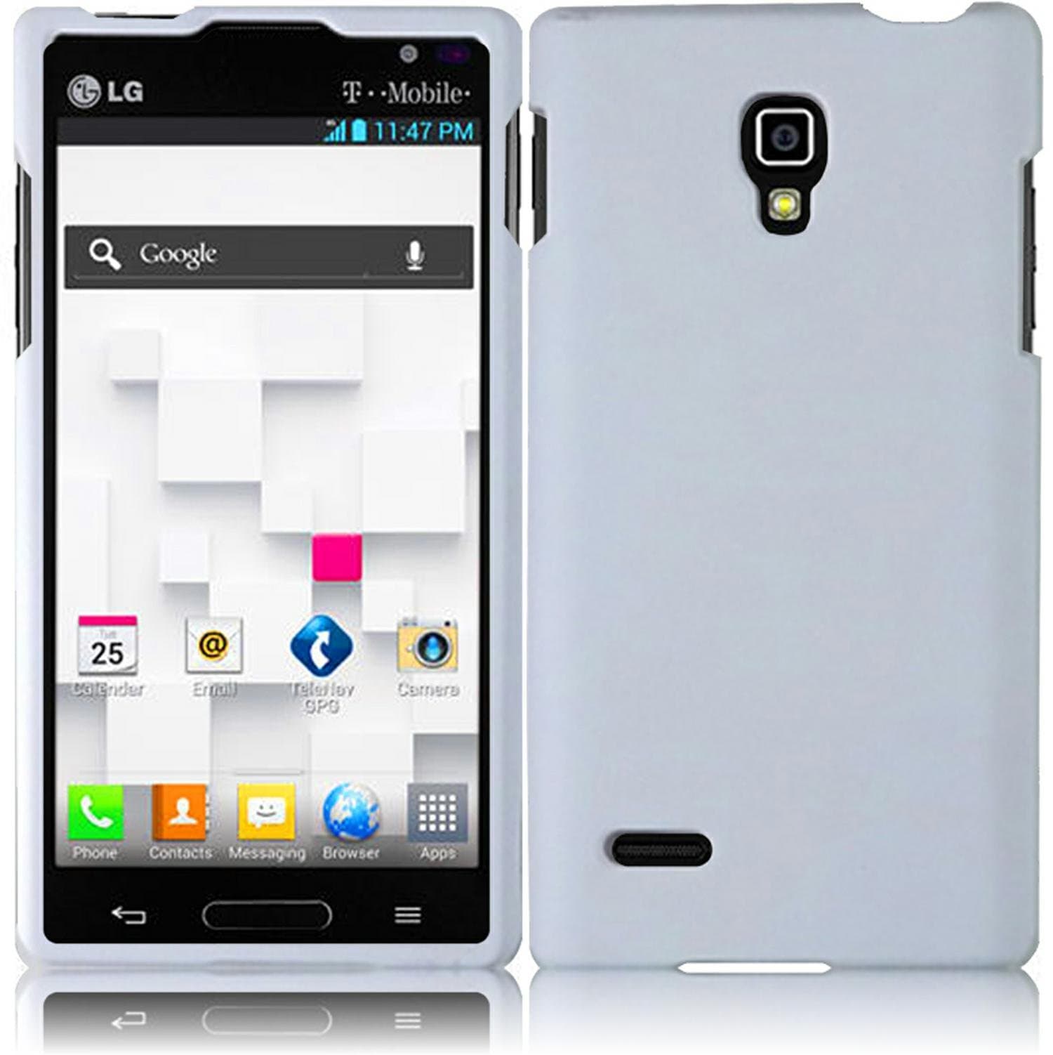 For LG Optimus L9 P769 P760 Hard Cover Case White Accessory