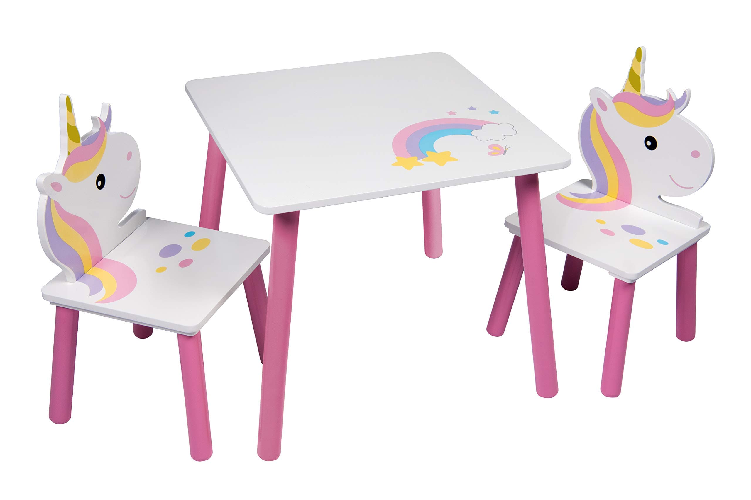 Table and 2 chairs Unicorn