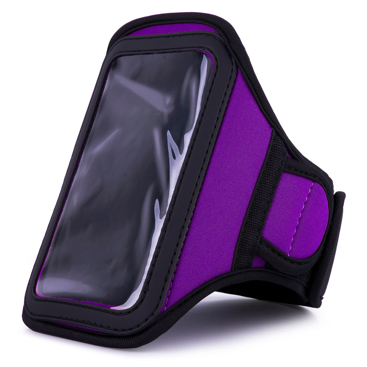 VG Inc Motorola Droid Razr M Smart Phone Neoprene Exercise Armband with Special Key Pocket in Magenta + Wristband