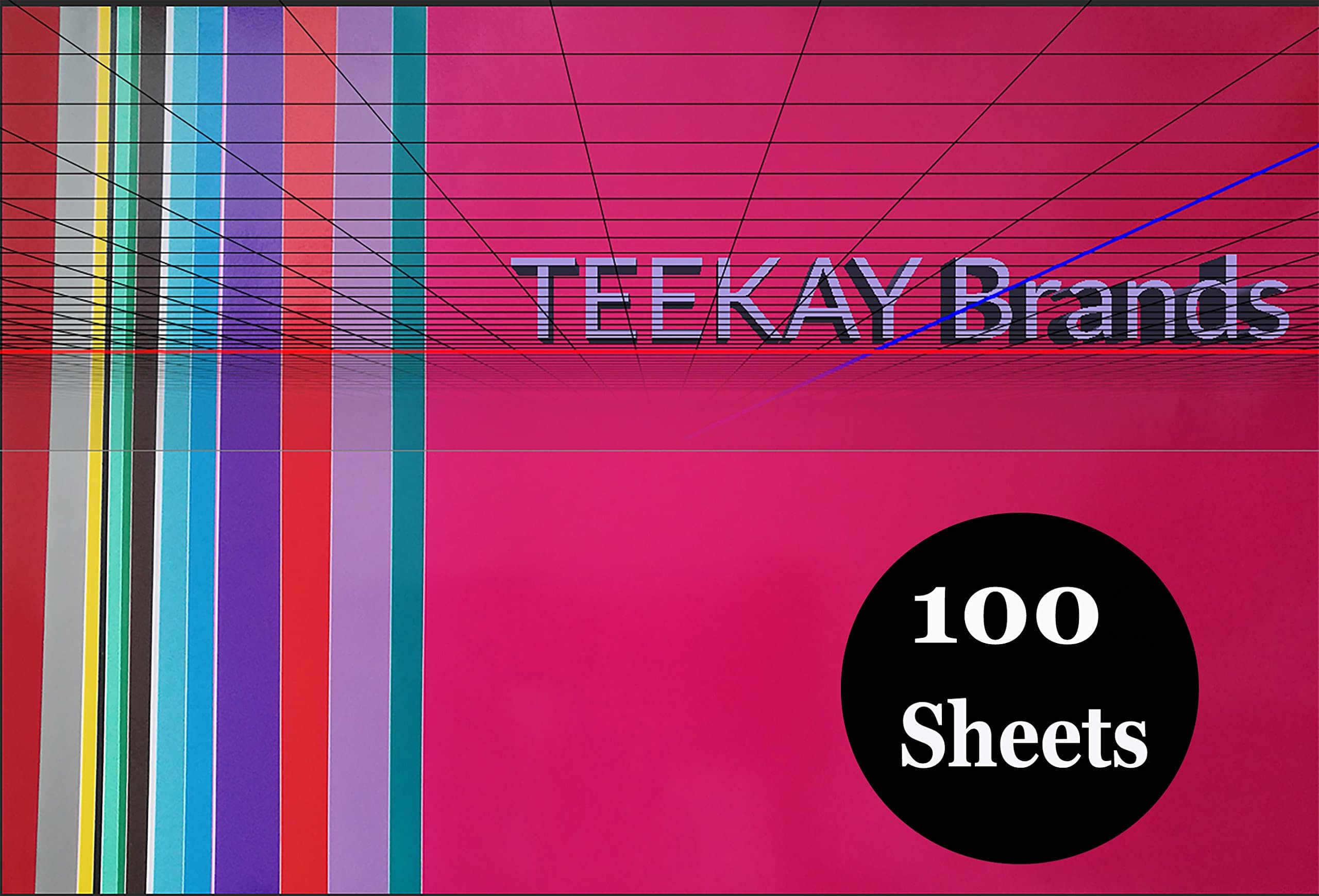 100 - Permanent Self Adhesive Vinyl Sheets -12 x 12 inch, Easy to Weed Sheets That Works with Cricut and All Cutters. Assorted Colors in Glossy, Matt, Metallic, Neon, Gold and Silver