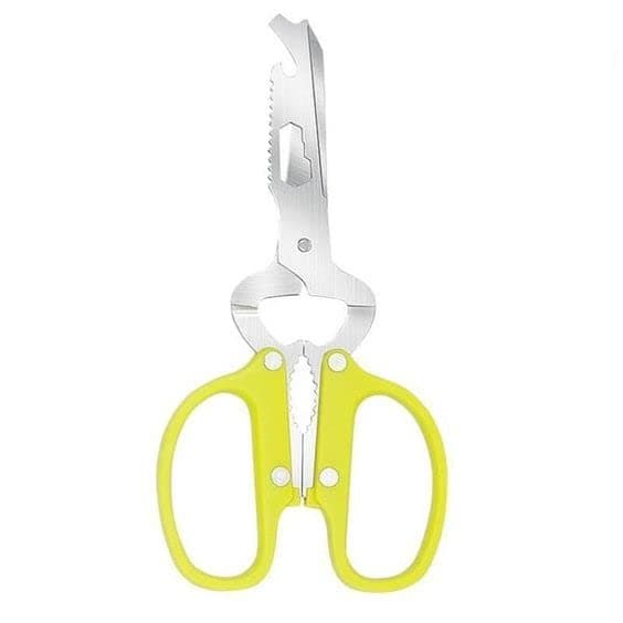 Kitchen Scissors Heavy Duty 5 in 1 Multipurpose Sharp 2CR14 Stainless Steel Kitchen Shears for Chicken, Fish, Meat-Vegetables-Bones-Flowers-Nuts-Herbs-BBQ - Big