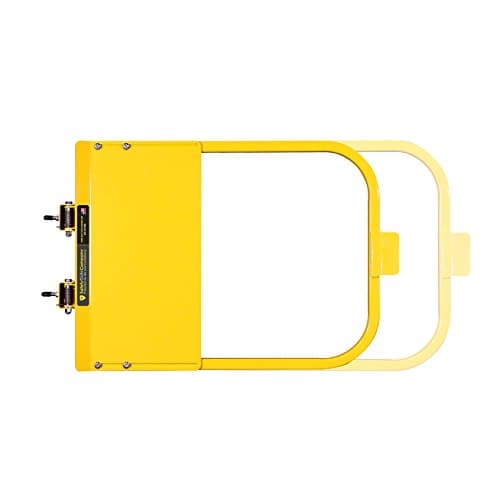 Self-Closing Yellow Safety Gate for Flat Bar or Wall Mount 26-32" • 100% USA Made