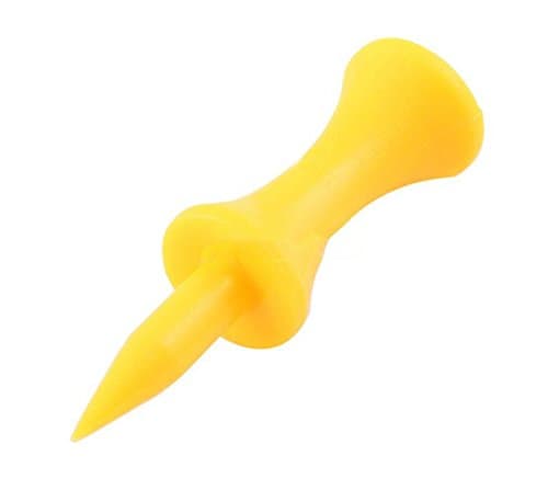 1 3/4" Yellow Plastic Step Down Golf Tees (100 Count)