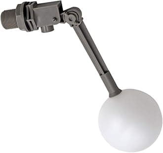 3/4 Float Valve for Water Tank Plastic Water Float Valve with Adjustable Arm Automatic Fill for Pool, Livestock Waterer