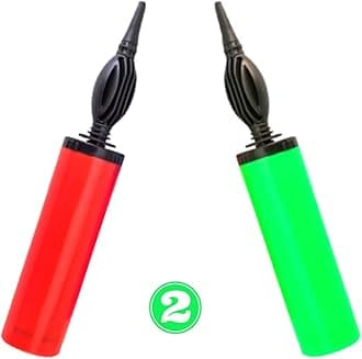 Balloon Pump Hand Machine Pack of 2 For Foil Balloons & Inflatable Toys Party Accessory Manual Pump (Multicolor)