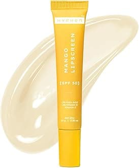 Hyphen Mango Lip Balm SPF 50 PA++++ | 2% Kojic Acid Brightening LipBalm for Dark & Pigmented Lips | 1% Vitamin E & Vitamin C | Moisturizing SPF LipBalm for Dry Lips - 10 g