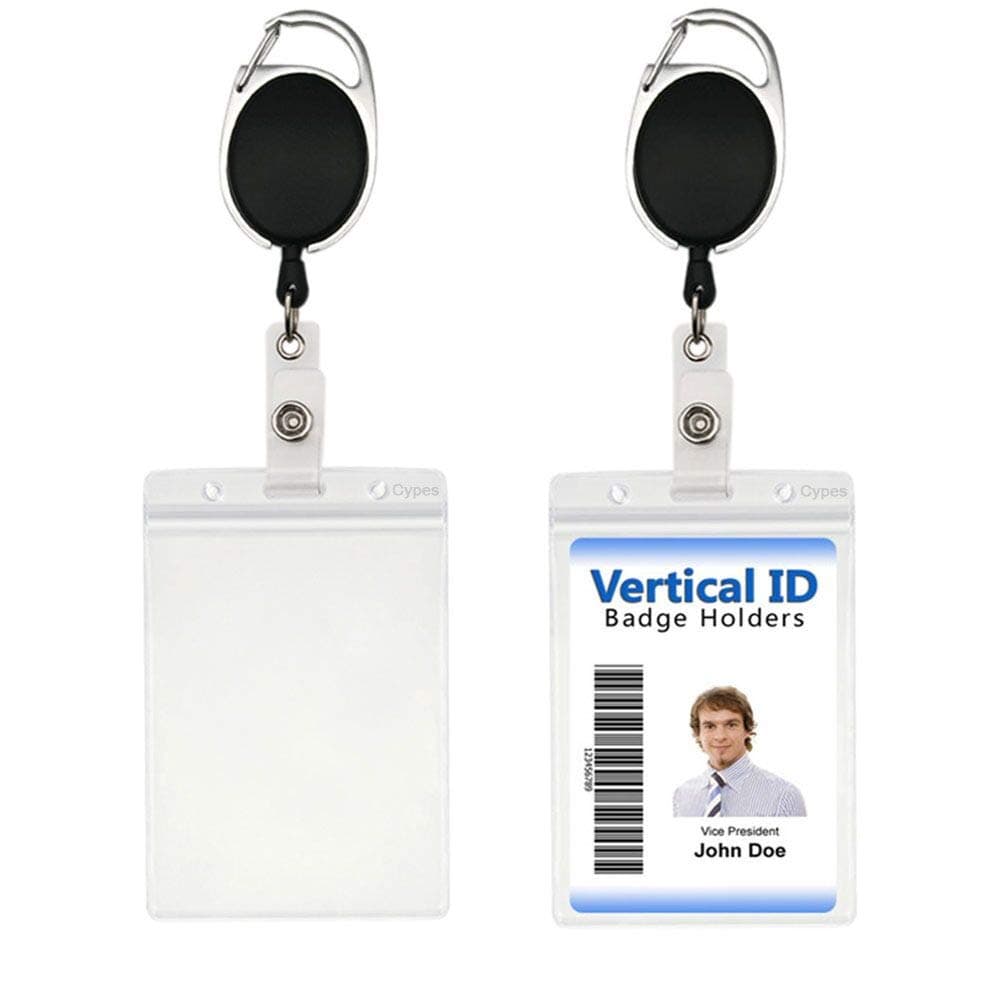 Small PVC Retractable Badge Holders