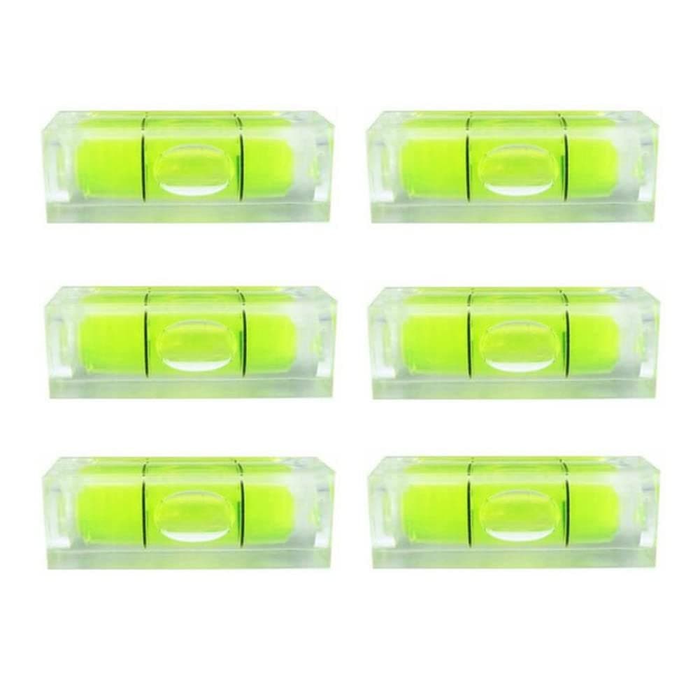 10PCS Small Bubble Level Frame Mural Hanging 10x10x29mm Mini Square Spirit Level Picture Hanging Levels Mark Measuring Instruments Layout Tools
