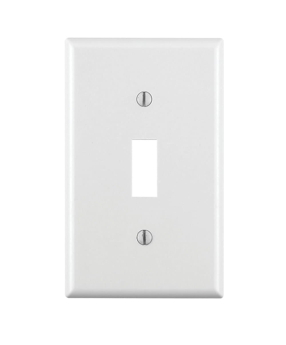 001-88001-WHT Smooth Plastic Wallplate