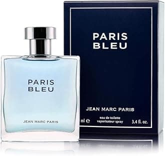 Paris Bleu Homme Eau de Toilette Spray, 3.4 fl. oz., blue, Men's Cologne, Fresh Cologne, Notes of Bergamot, Lavender and Leather