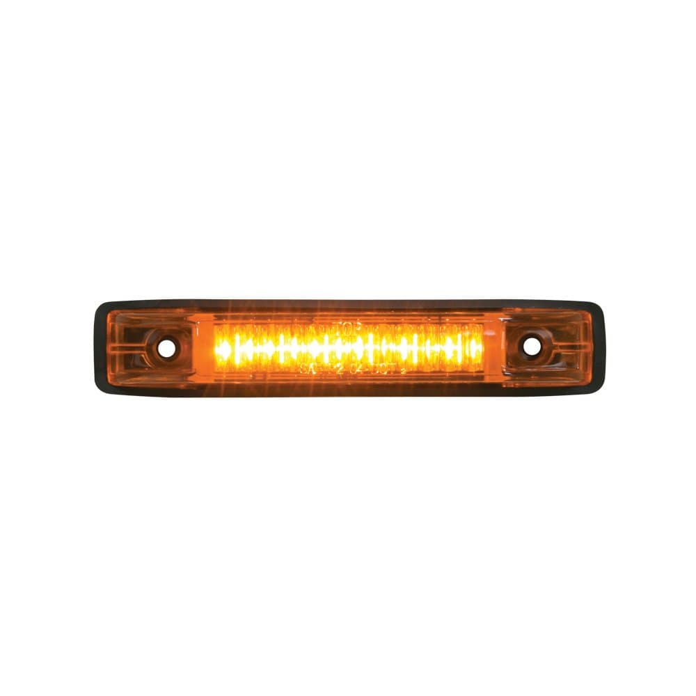 77650 Amber Thin Line 6-LED Marker and Clearance Sealed Light, Amber/Amber