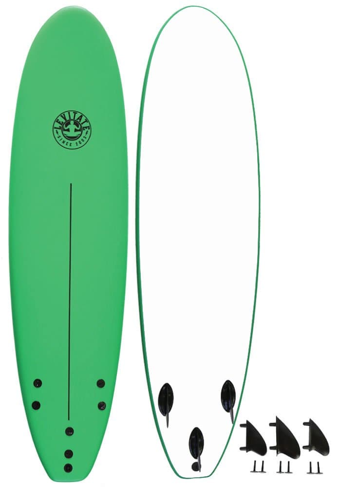 Levitate 7’ Soft Surfboard Funboard - Assorted Colors