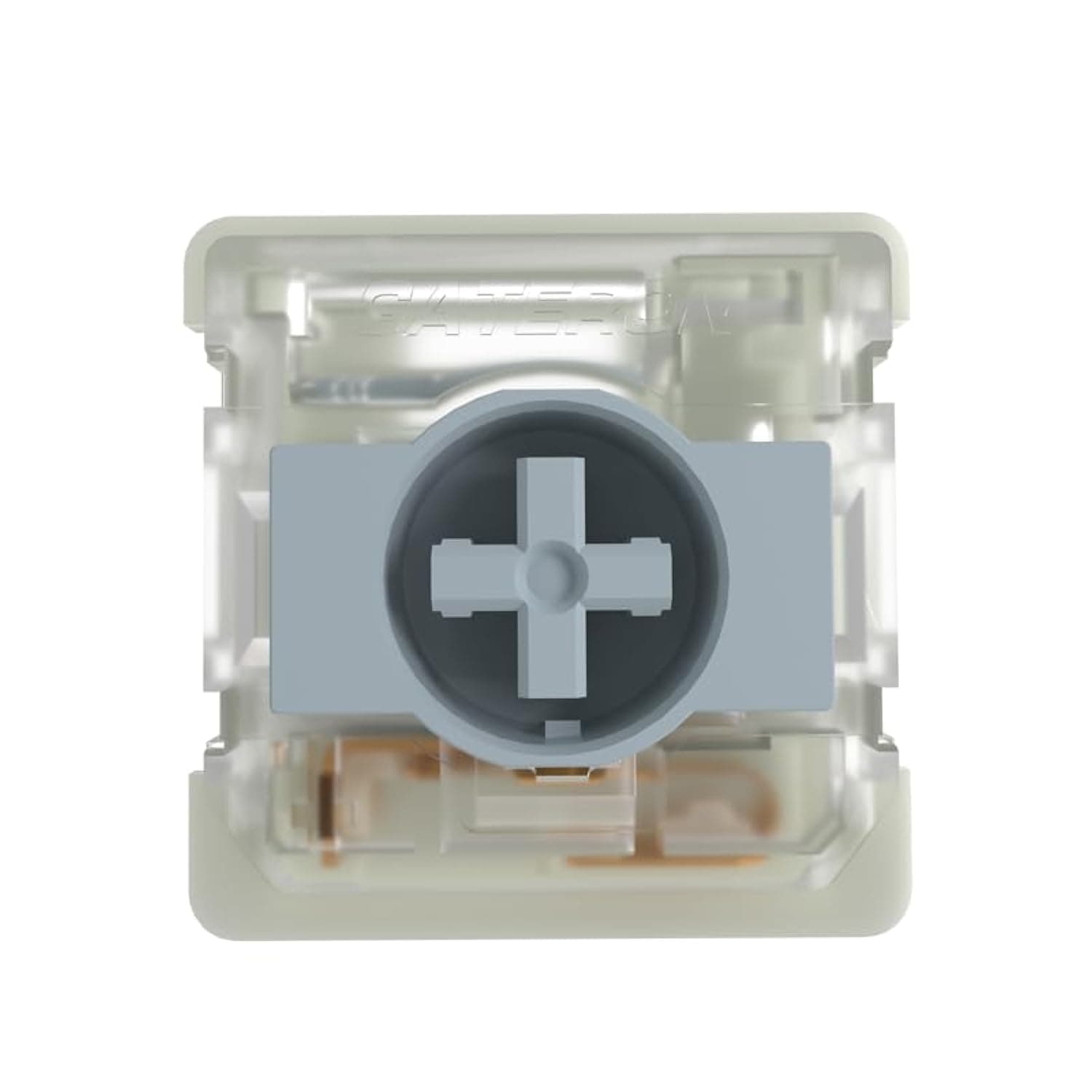 KS-33 Low Profile 2.0 Silver Switches, 3 Pin Factory Pre-lubed SMD LED for MX Mechanical Keyboard (Silver, 35pcs)