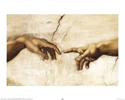 Leonardo Da Vinci - Creation Hands - Mini PAPER Poster