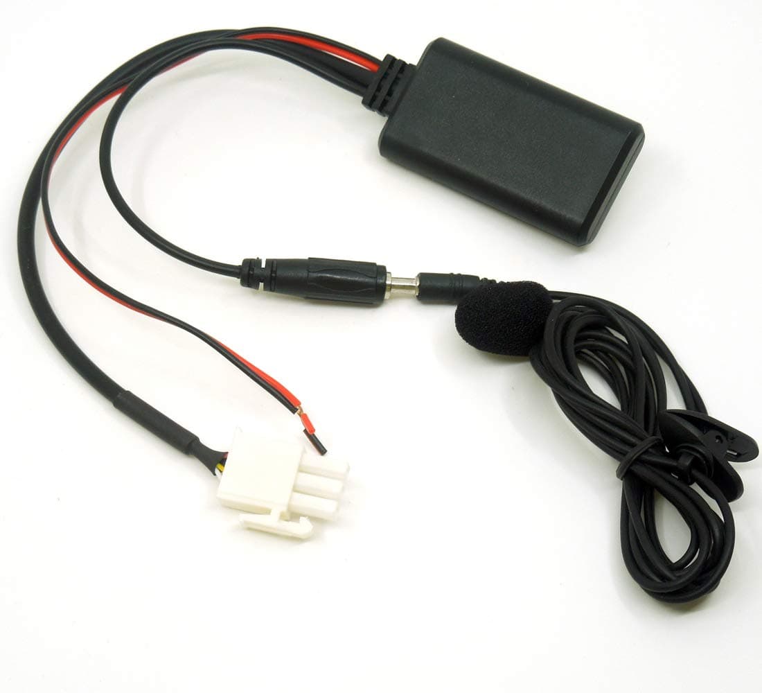 3 Pin AUX Cable Adaptor Bluetooth Microphone Compatible with Honda Goldwing GL1800 Audio Nav