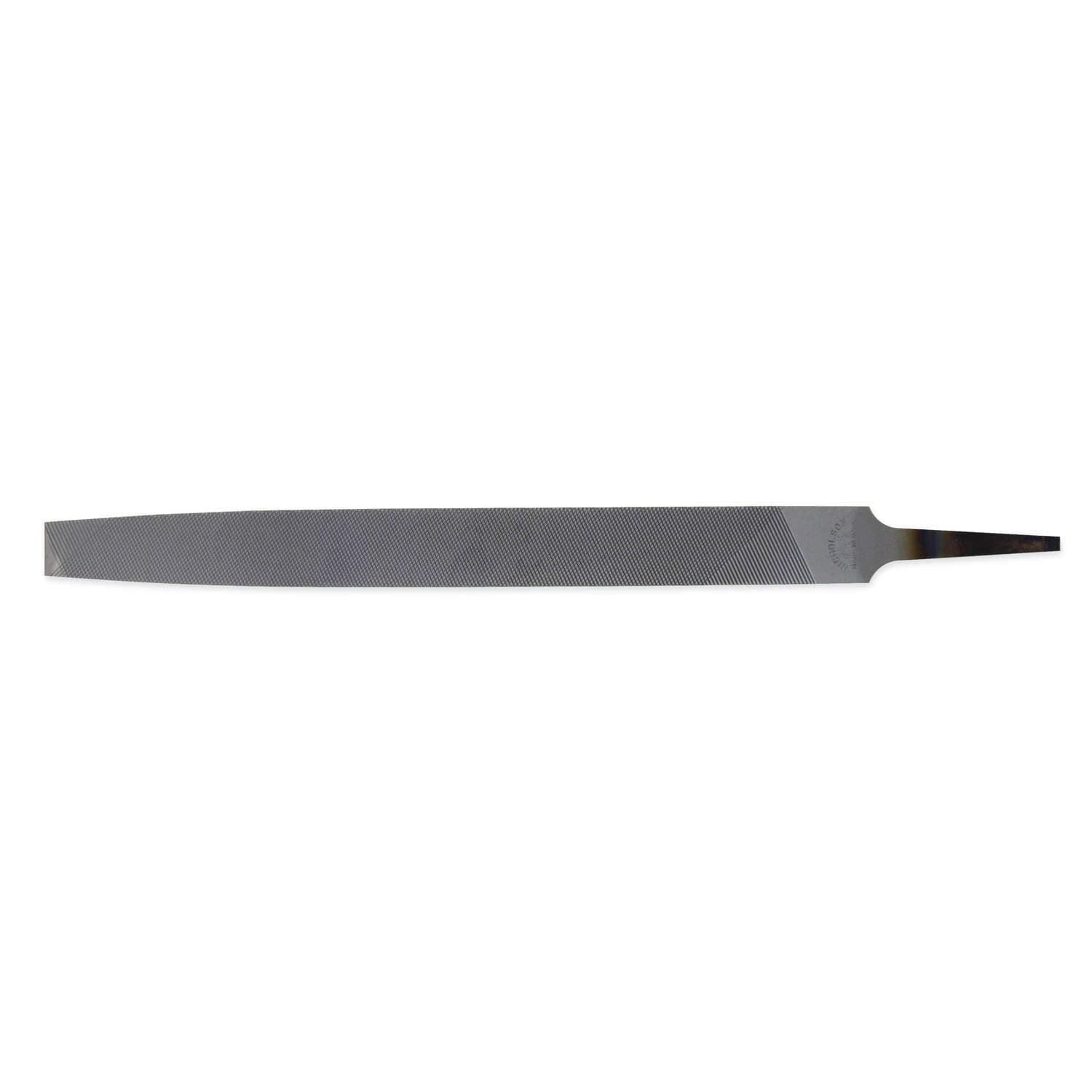 Nicholson 8"" Flat Double Cut Smooth File - Carded - 03633NN", multi, one size