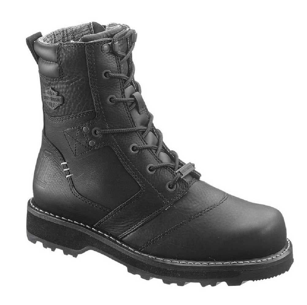Harley-Davidson Men's Jay 7-Inch Black Motorcycle Boots D96026