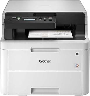 Brother HL-L3290CDW Compact Digital Color Printer Providing Laser Printer Quality Results with Convenient Flatbed Copy & Scan, Wireless Printing and Duplex Printing (Renewed Premium)