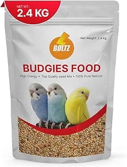 BOLTZ Bird Food for Budgies - 2400Gm Natural & Healthy Premium Mix Seeds, Daily Food for All Life Stages