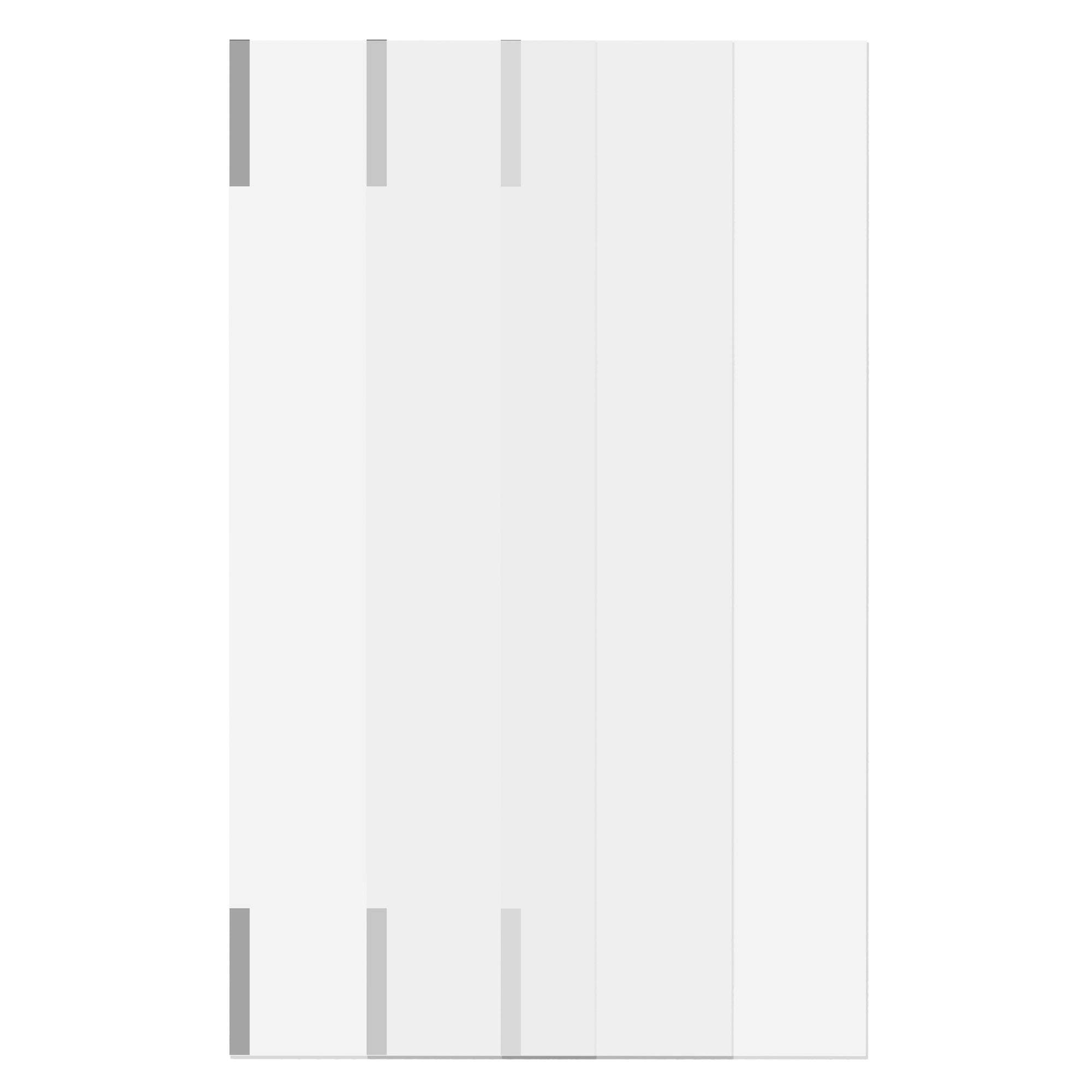 Origami Magnetic Shelf Liners (29" L x 10.5" W) for R3 Series 3 Tier Storage Units with Magnetic Tabs, Easy Clean Plastic Surface, Pack of 3 - Clear