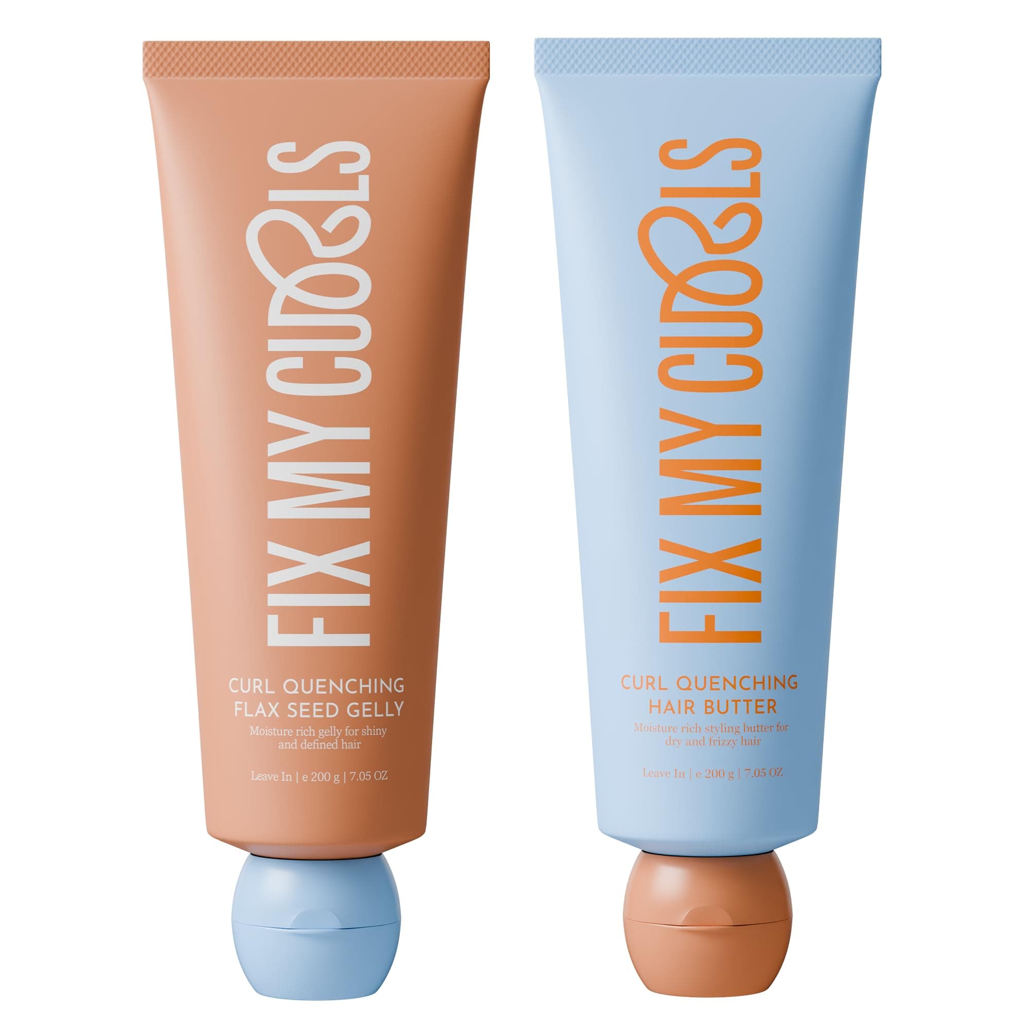 FIX MY CURLS Curl Quenching Moisture Styling Bundle For Curly And Wavy Hair Low porosity 3A to 4A 200 gm Each, Multi, 200 g (Pack of 1)