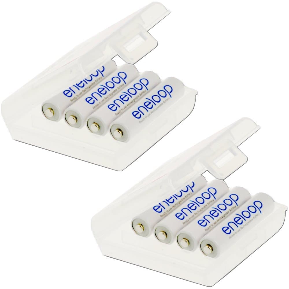 Kraftmax 8 Pack Panasonic eneloop batteries Micro AAA Batteries in Kraftmax Box Newest Version