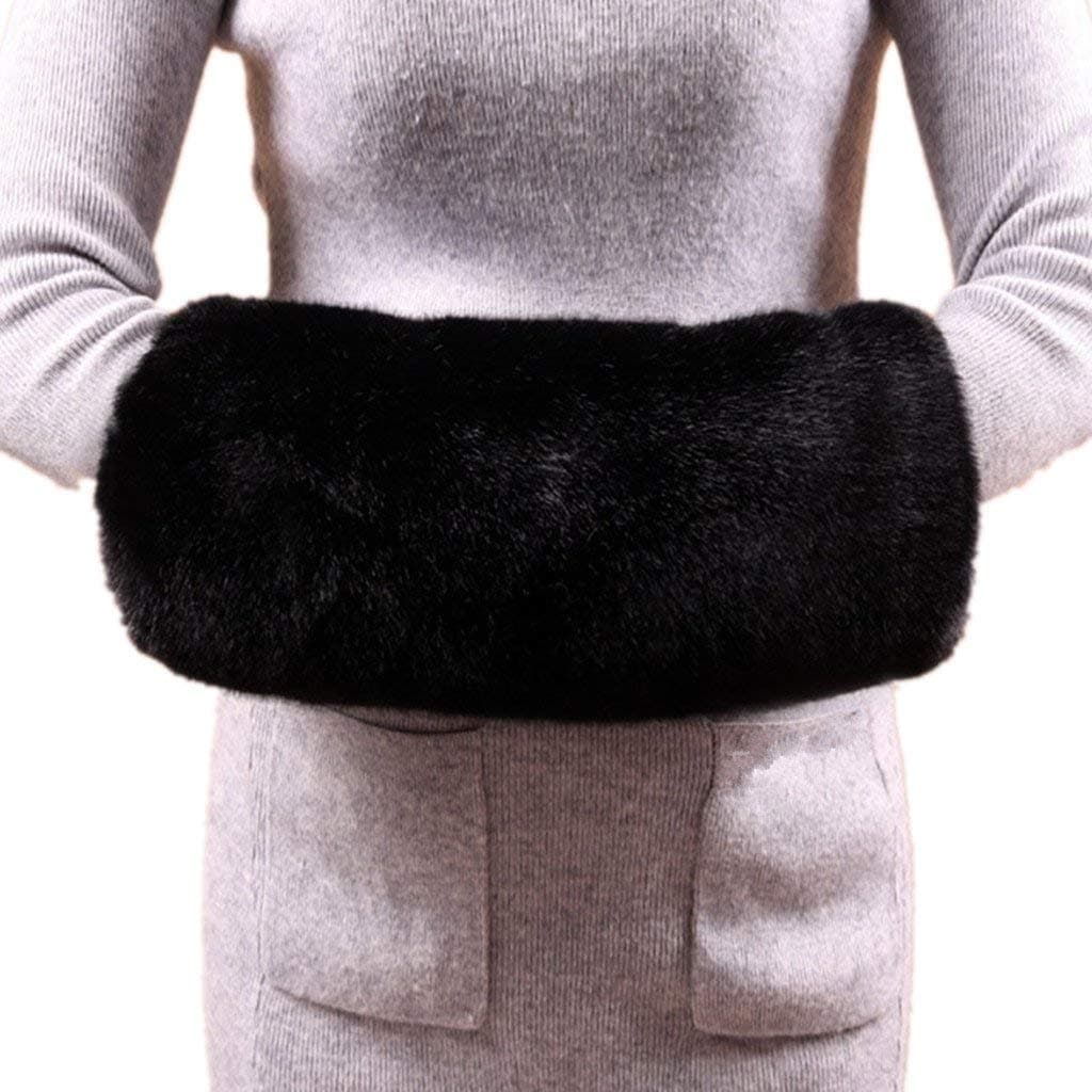 Wed2BBFaux Fur Hand Muffs Women Warm Faux Fur Muffs