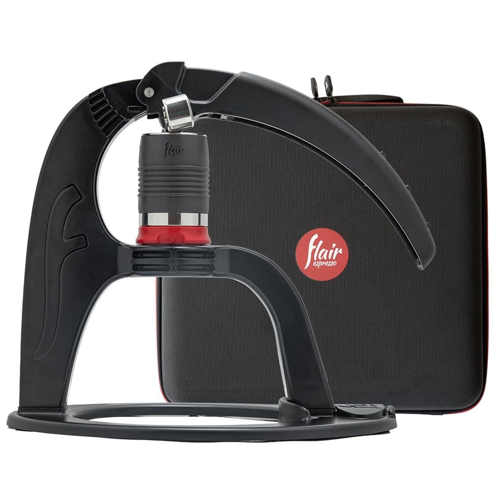 The NEO Flex with Carrying Case: UPDATED Direct Lever Manual Espresso Maker for Beginners and Travel - Pressure Gauge for 9 BAR Brewing Included