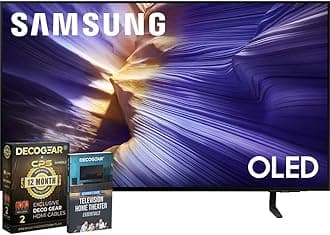 42 inch OLED 4K S90F Smart TV (2025) Vision AI, OLED HDR+, Glare-Free Bundle with CPS Exclusive 1-Year Protection & Deco Gear Complete Home Theater Beginner's Guidebook