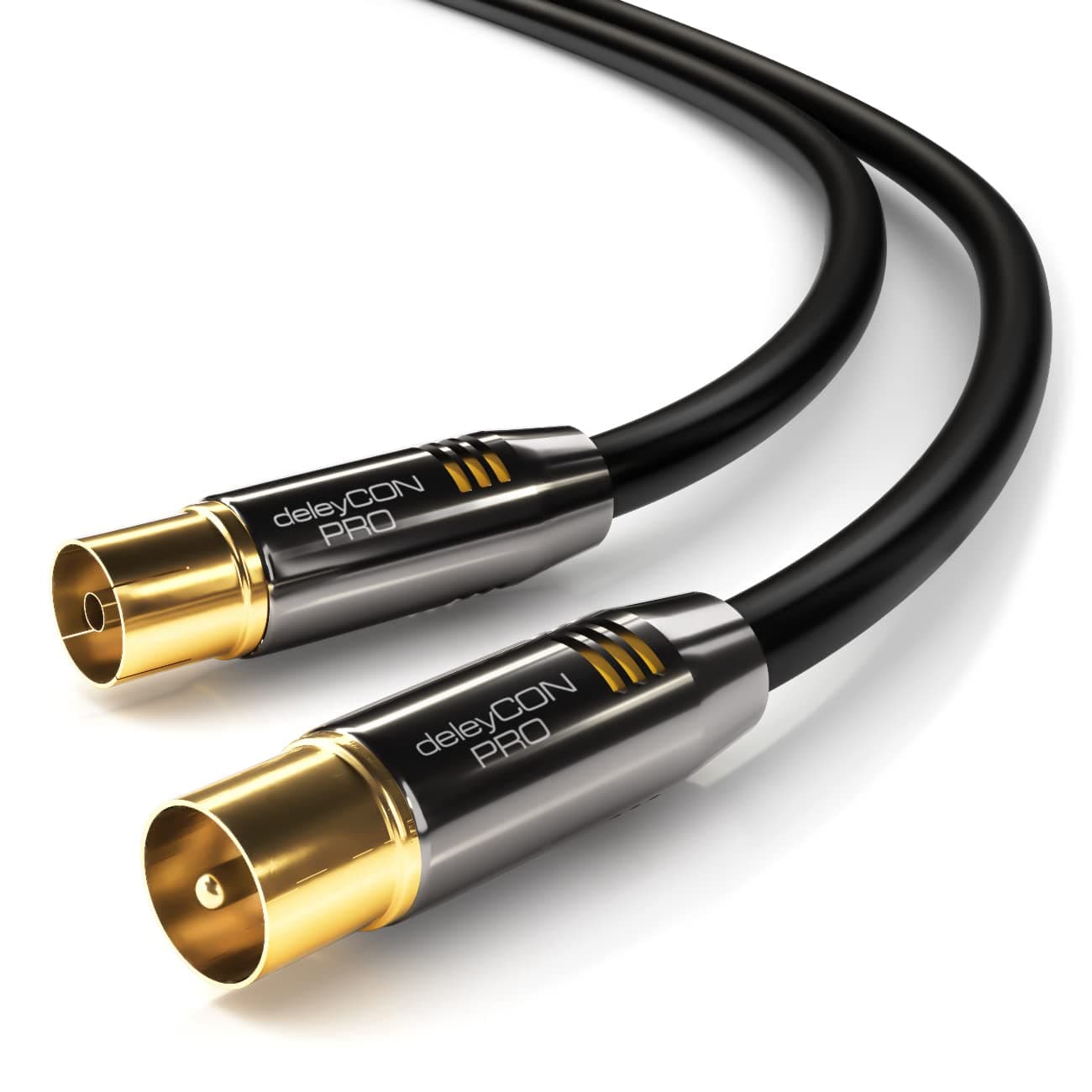 Deleycon TV Cable Straight/Straight – Gold
