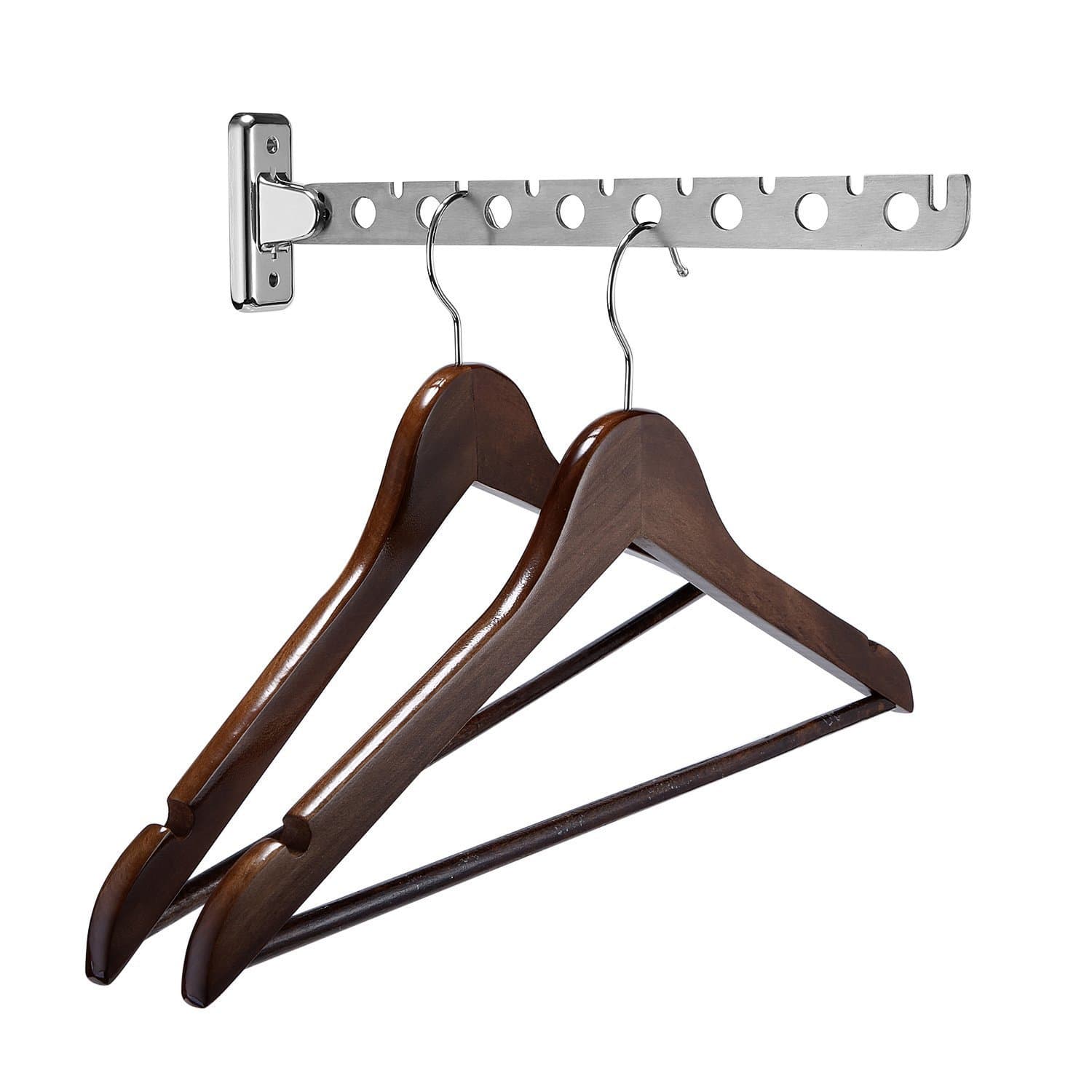 Lifeasy - Stainless Steel Wall-Mounted Folding Swing Arm Clothing Multiple Hook