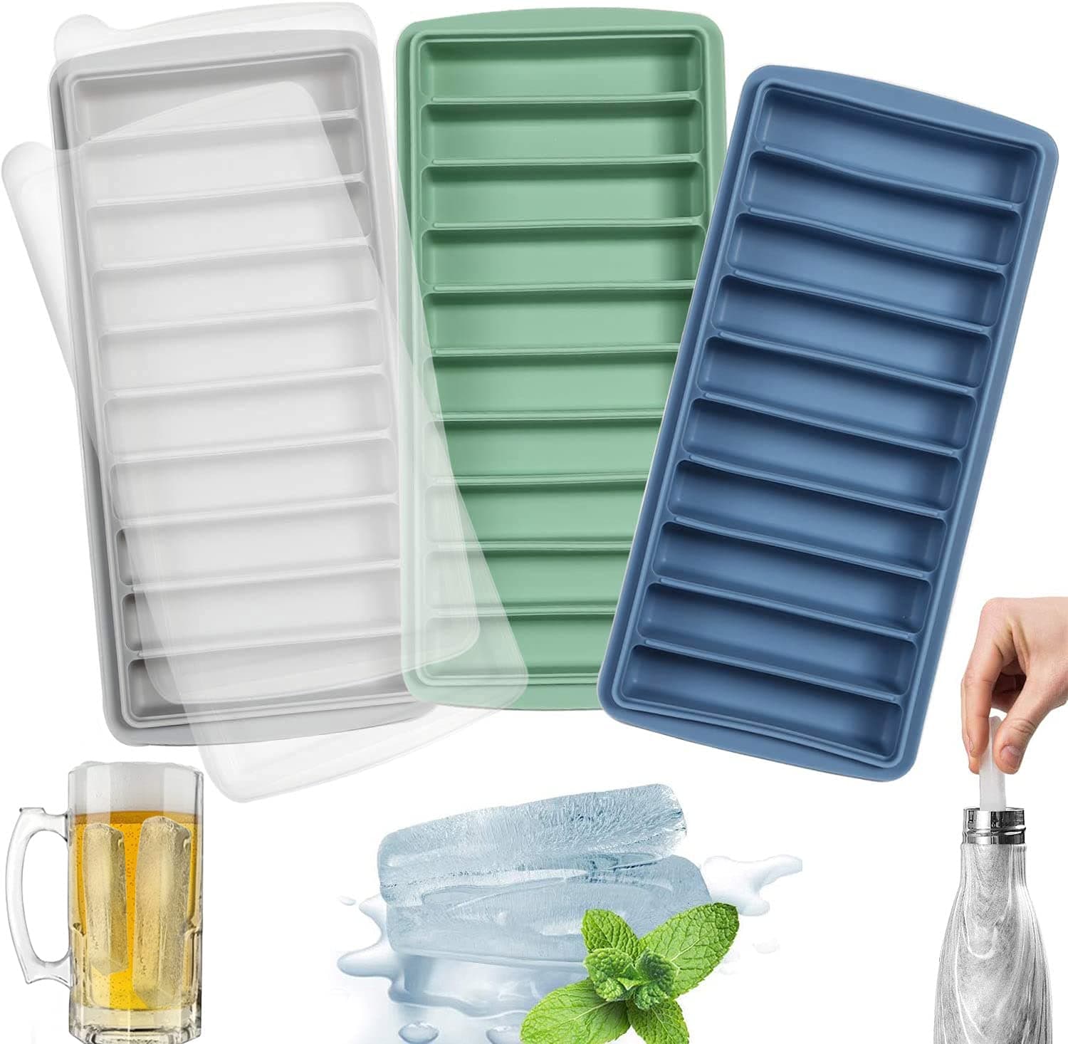 LessMo Ice Cube Tray 10x3