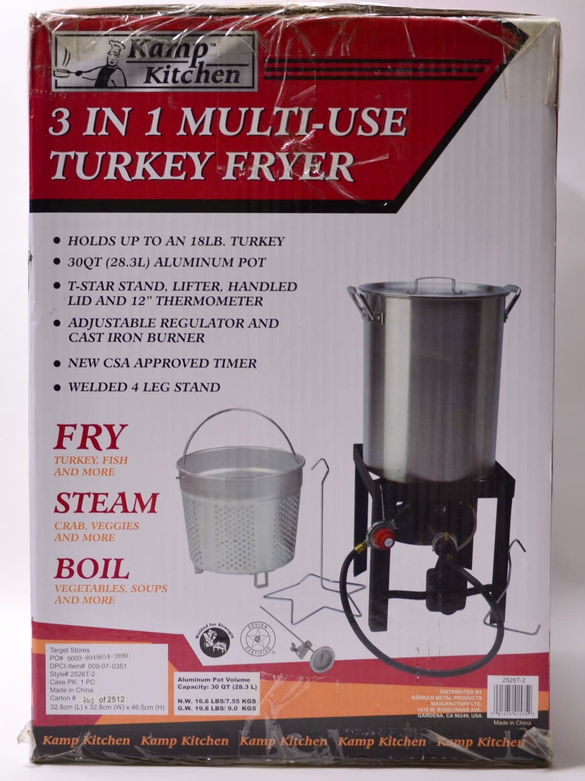 3 in 1 Multi-use Turkey Fryer