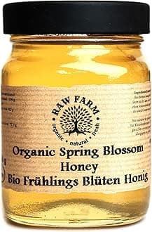 450 g Organic Spring Flowers Blossom Bee Honey, Collected from wild virgin forests