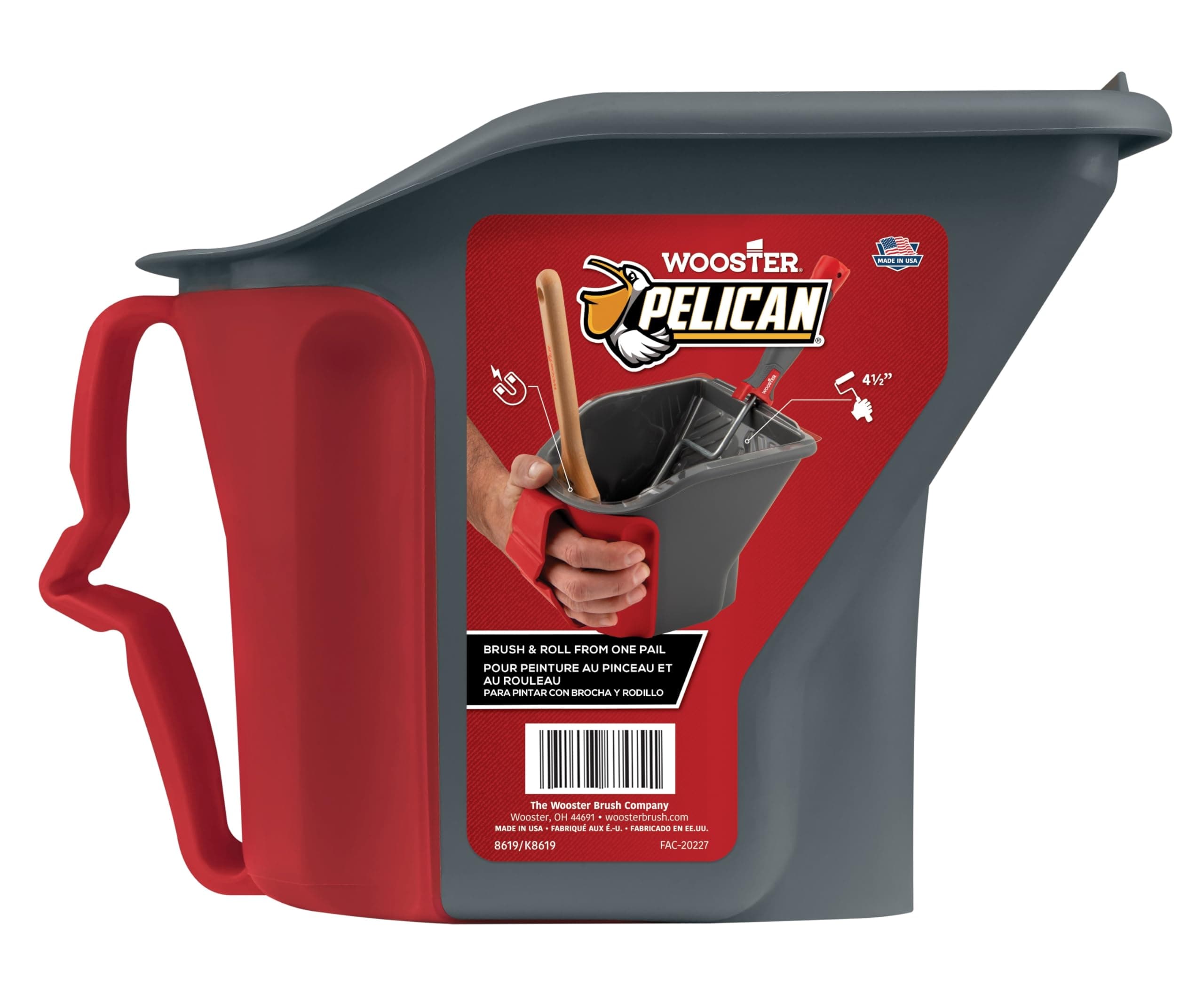 8619 Pelican Hand Held 1 Quart Pail