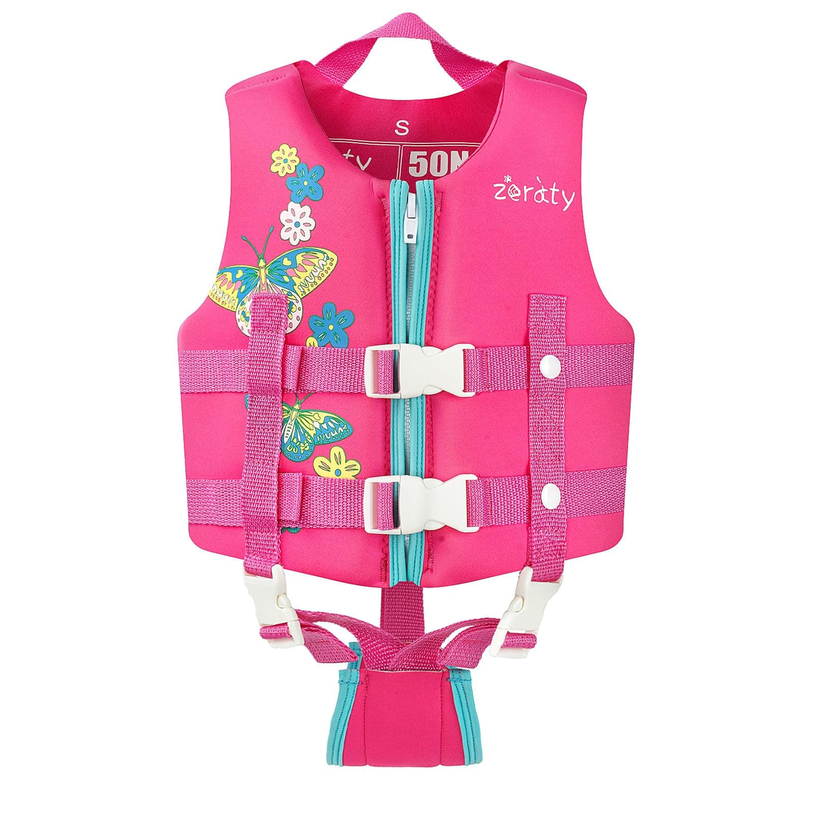 Zeraty Kids Swim Vest Float Jacket for Toddlers with Adjustable Strap for Boys Girls Age 2-9+ Years/36-88Lbs