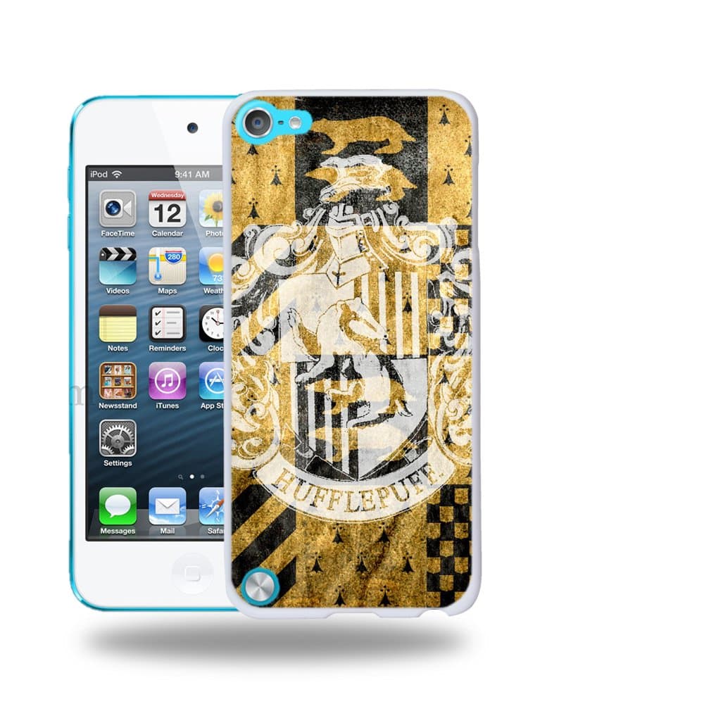 Case88 Designs Harry Potter & Hogwarts Collections Hogwarts Hufflepuff Sigil Protective Snap-on Hard Back Case Cover for Apple iPod Touch 5