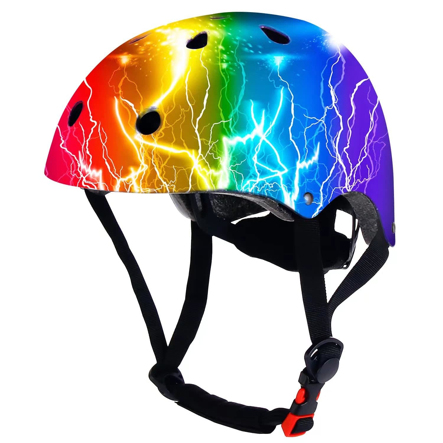 Adjustable Color Gradient Toddler Kids Bike Helmet for 3-5-8-14+Ages Girls Boys.Skateboard Bicycle Toddler Helmet 2-4 Years for Multi-Sports Cycling Scooter Inline Roller Skates Rollerblading