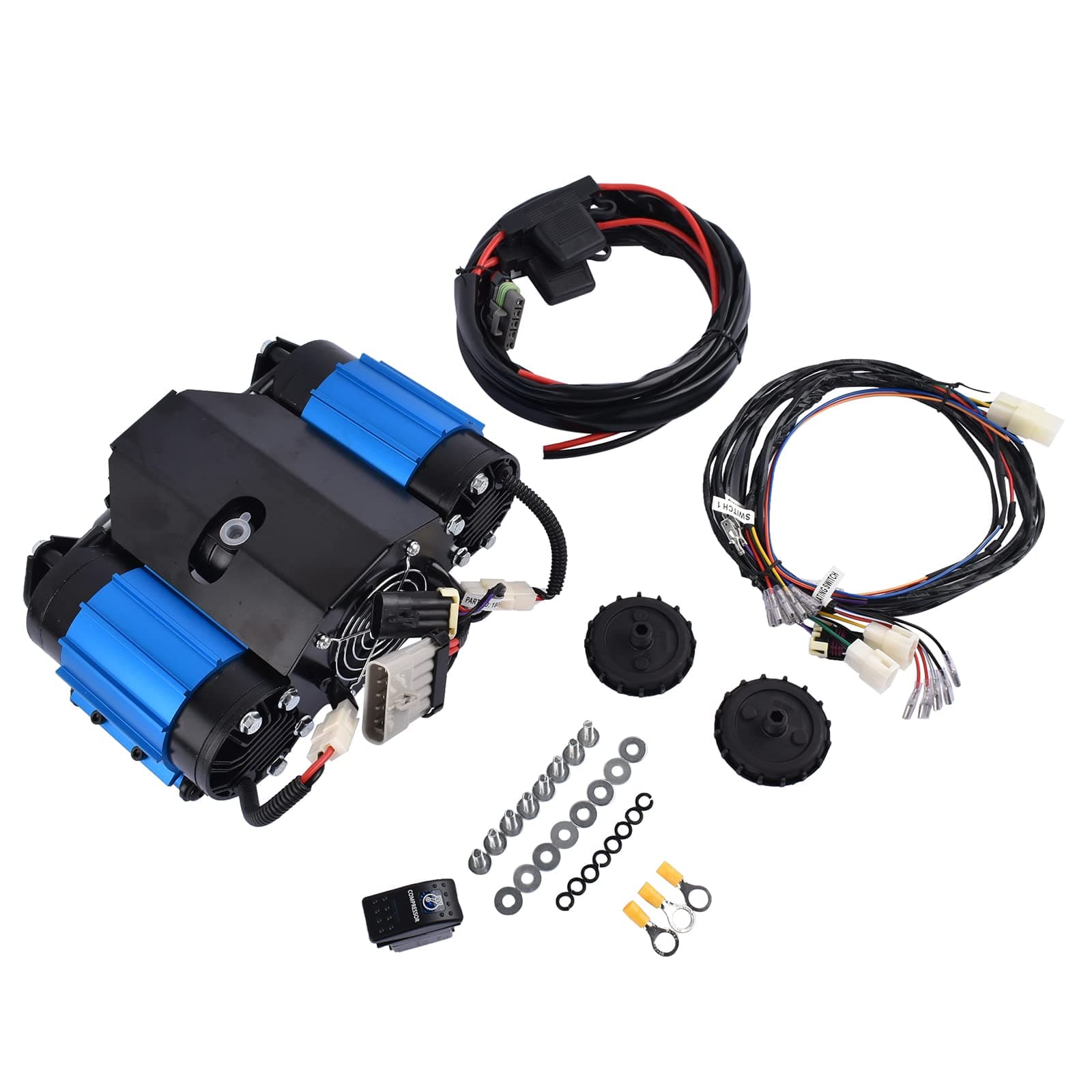 GELUOXI 12V Twin Air Compressor Replacement for CKMTA12 Universal High Output On-Board Air Compressor