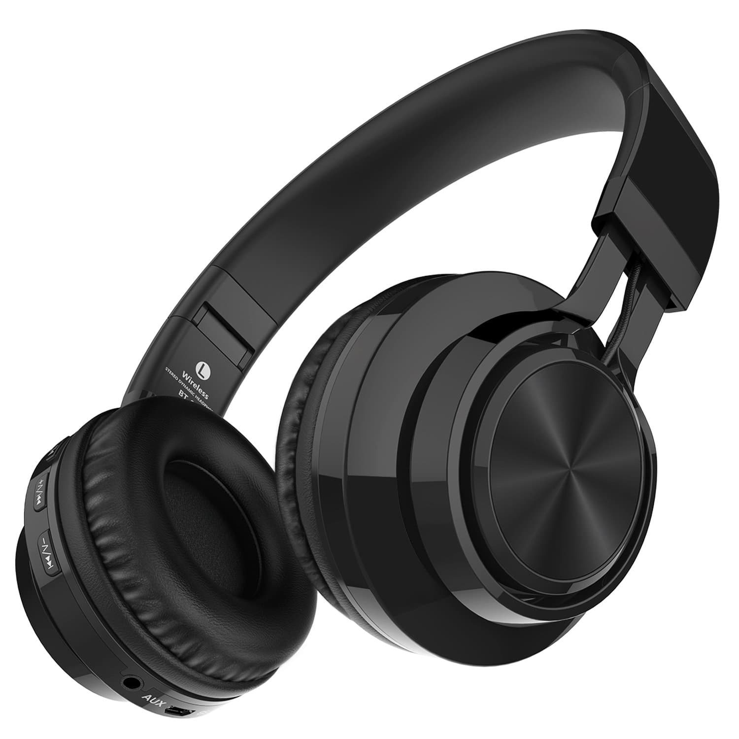 Darkiron Bluetooth wireless headphones with built-in microphone black