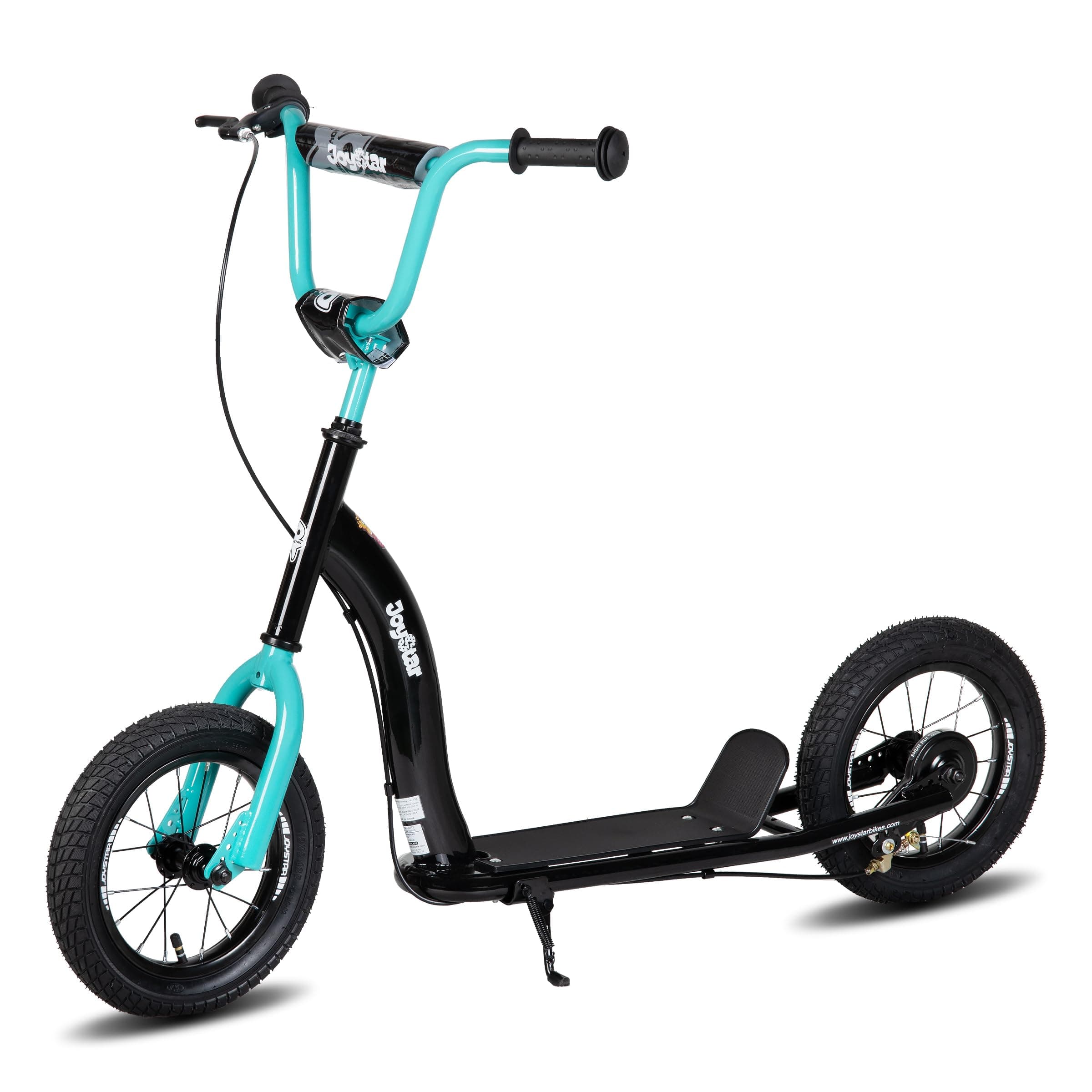 Kick Scooter for Kids 5+ Teens & Youth, Lightweight Kids Scooter with Adjustable Handlebar, 2 Wheel Scooter for Boys & Girls, 12" Inflatable Wheels Rear Drum Brakes