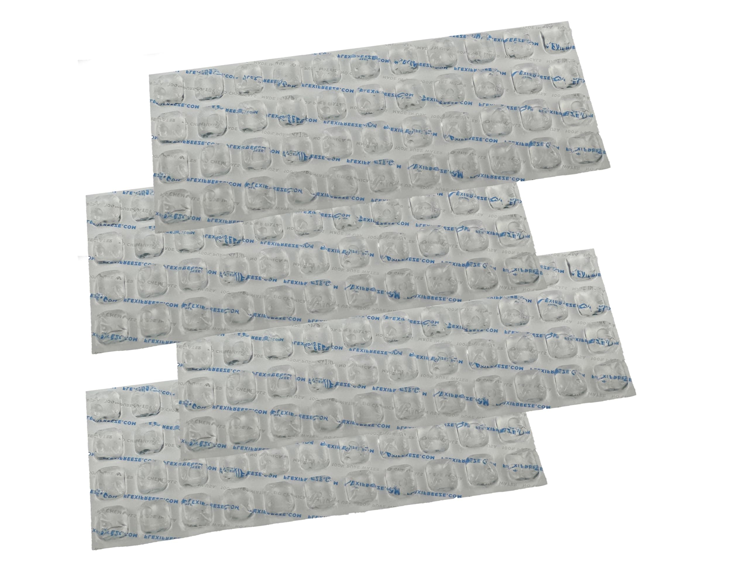 Refreezable Ice Sheets 4 Pack – Reusable Ice Packs for Coolers & Lunch Boxes (44 Cubes)