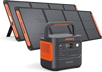 - Jackery Explorer 2000 v2 Portable Power Station with 2x200W Solar Panels, 2042Wh LiFePo4 Battery, 2200W Solar Generator, 20ms UPS, USB-C PD 100W Fast Charging for Power Outages, Emergencies, Camping