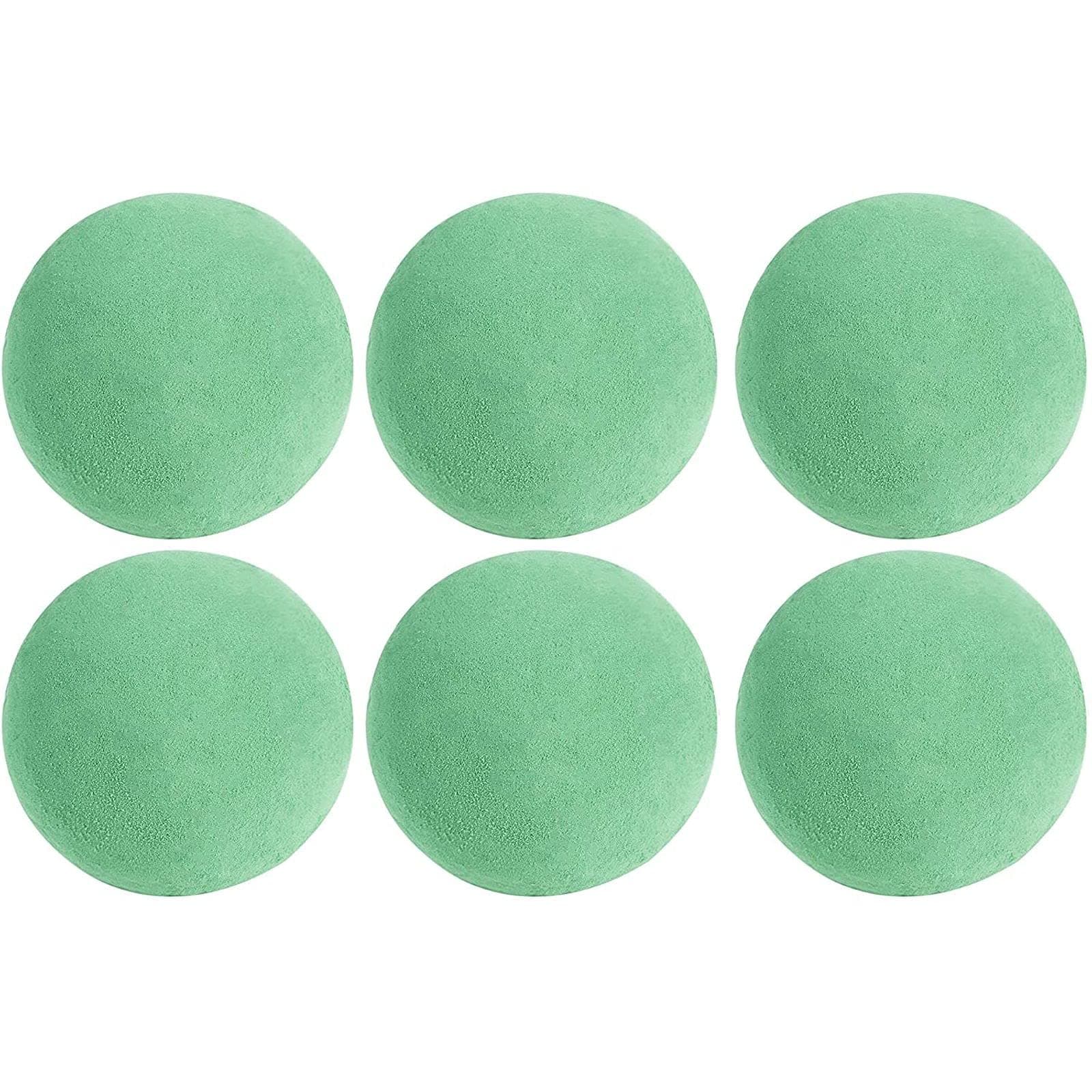 Juvale Floral Foam Ball - 6-Pack Green Floral Foam Spheres, 4.8-Inch