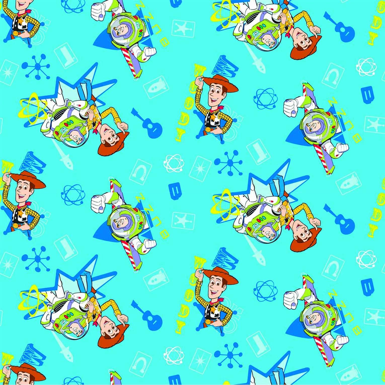 CRAFTY CUTS 2-Yards Flannel Fabric, Buzz Lightyear