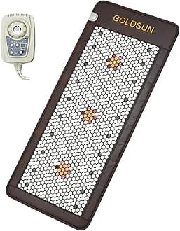 Carefit GoldSun PEMF Red Light Full Body Therapy Mat | Infrared Heating with Korean White Stones