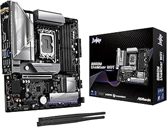 ASRock B860M Live Mixer WiFi 6E Intel Core Ultra DDR5 8666 MHz 256GB M.2 LGA1851 B860 Micro ATX Motherboard Thunderbolt SATA3 6.0 Gb/s PCIe 5.0