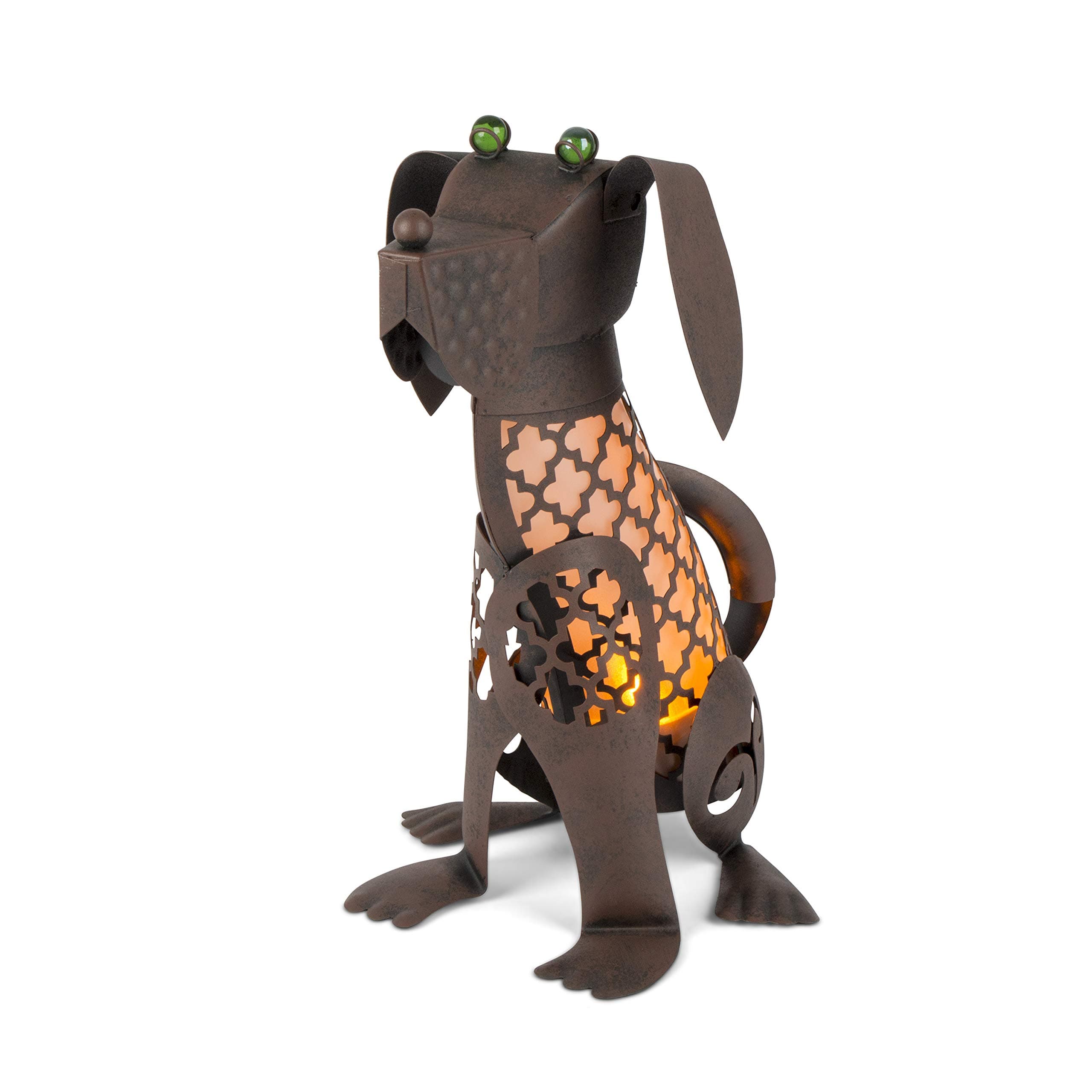 15 in H Solar Lighted Garden Meadow Dog