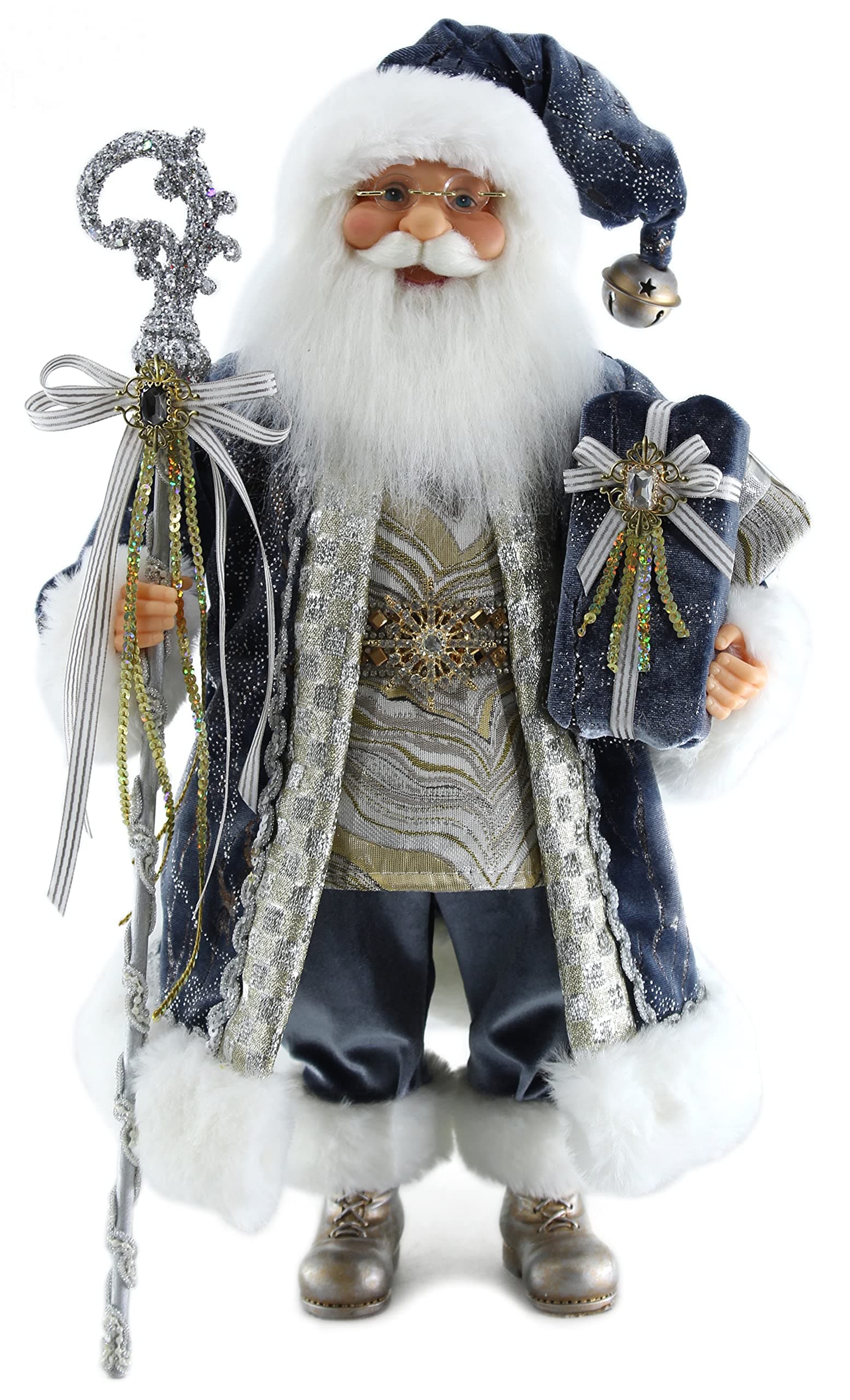 Windy Hill Collection Northern Lights 16" Inch Santa Claus Standing Figurine Figure Decoration 160009
