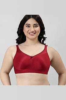 Enamor Hidden X-Frame and Smoothening Women's Full Support Everyday Bra - Jiggle Control, Non Padded, Wirefree, Full Coverage - FB12 (Available in Plus Sizes)